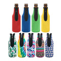 Insulated 330ml Neoprene Glass Beer Bottle Holder Can Cooler with Zipper Sleeve