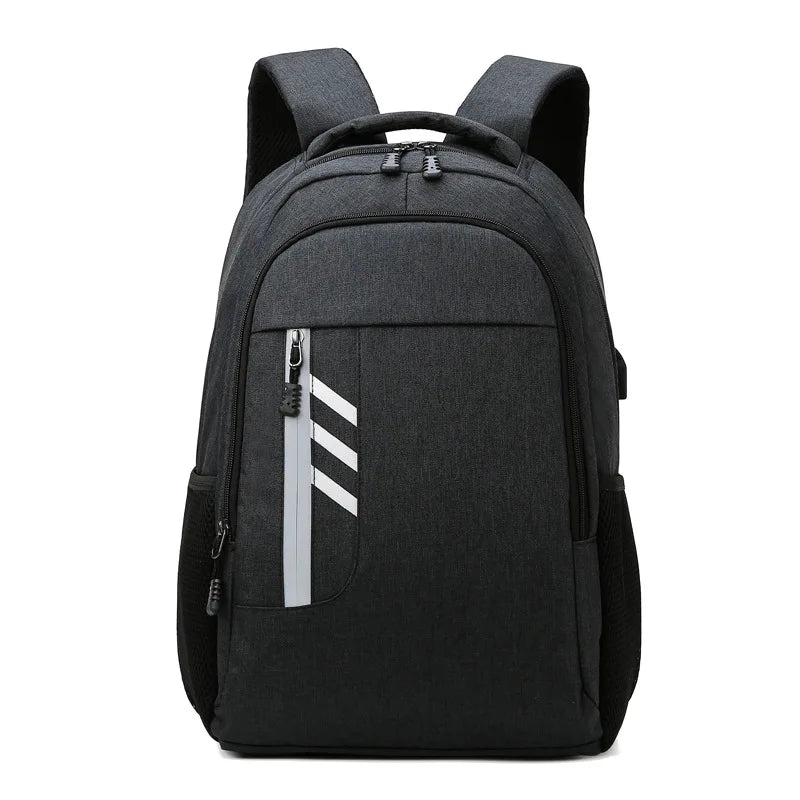 Customization USB Charging Waterproof Business Black Business Laptop Bags Computer Backpack