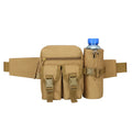 Tactical Waist Bag Fanny Pack Waterproof Utility Belt With Water Bottle Holder for Hiking Mountaineering Camping