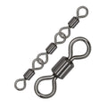 Topline Tackle Top Quality Sea Fishing Three Joint Rolling Swivel Stainless Steel Fishing Connector Swivel