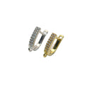 18k Gold Plated White CZ Setting  Hook Earring for Fashion Women Earring Making Accessory