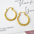 Fashion Minimalist Jewelry 18K Gold Plated Huggies Hypoallergenic Hoop Earrings Luxury Gift &Party for Women