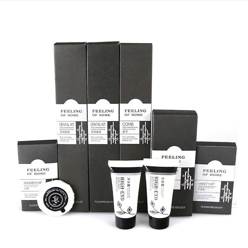 Hot Selling Wholesale Disposable Eco-Friendly Biodegradable Lightweight Breathable Hotel Amenities Packaging Custom Logo Size