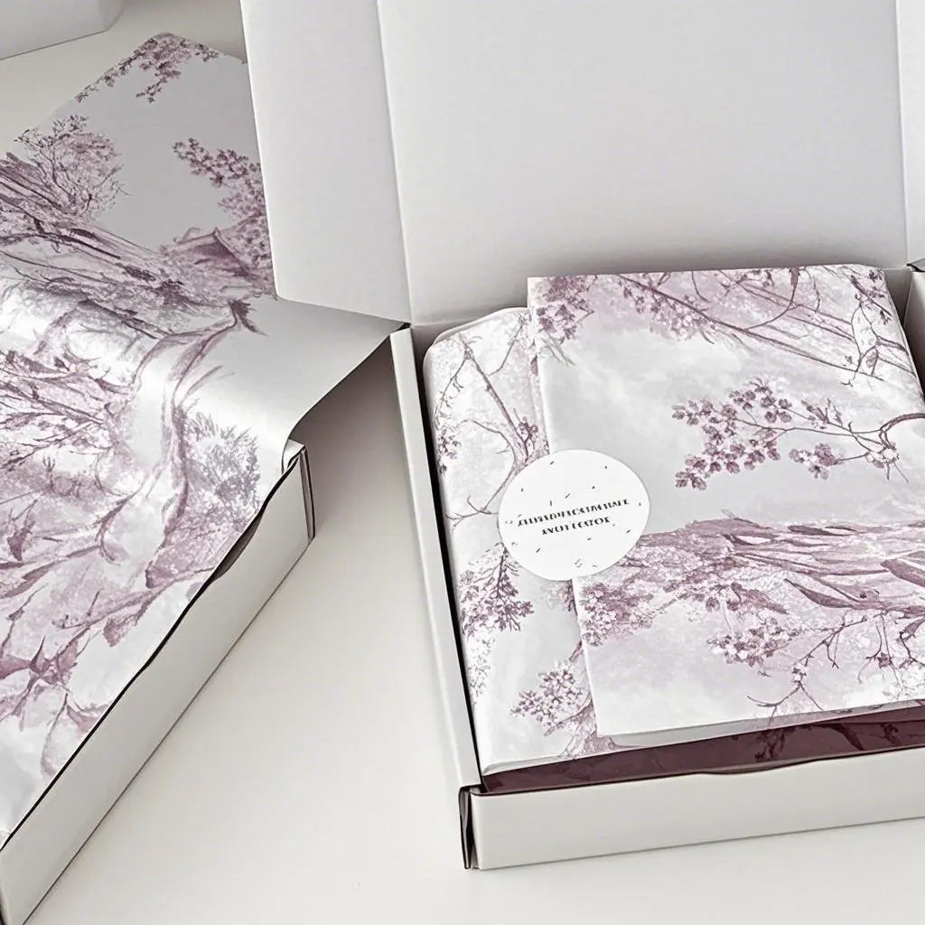 Floral Pattern Tissue Paper for Feminine Fashion Packaging