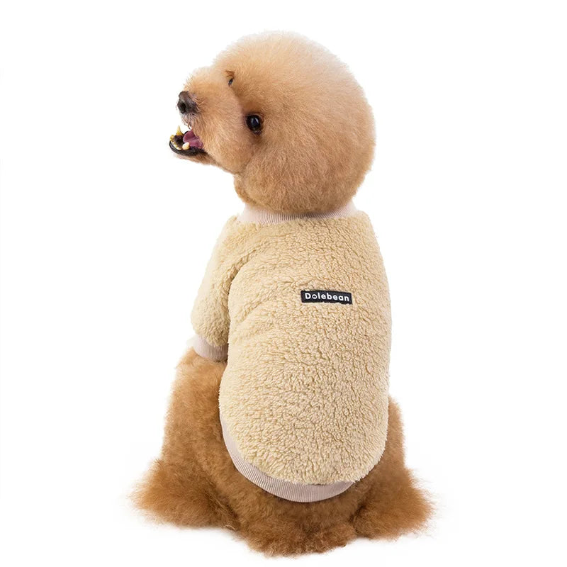 Autumn Winter New Cute Dog Clothes Super Stretch Fleece Teddy Dog Custom Pet Clothes