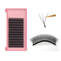 Private Label Lash Extensions W Shape Volume Eyelash Extension Individual False Eyelashes 3W Weave Clover Lashes