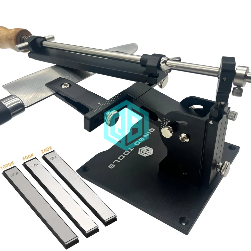 QB Multi-Angle Knife Sharpener & Precision Sharpening Guide - Professional Tool for Kitchen/Chef Knives & Home Knife Maintenance