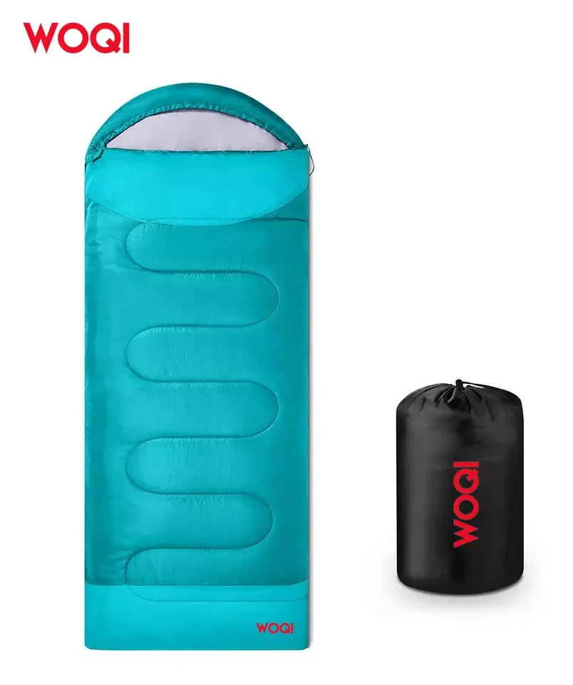 WOQI  New Design  Unique Simple Structure Lightweight  Single  for Hiking Envelope   Sleeping Bag Outdoor Portable for Winter