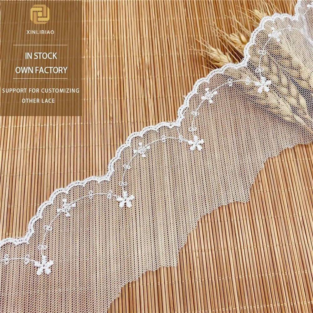 New Mesh Lace Garment Accessories Water Soluble Everything Flower Wavy Skirt and Baby Dress with Embroidery for Shoes and Bags