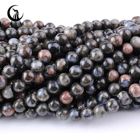 Zhe Ying 6/8/10mm Natural Stone Glaucophane Beads