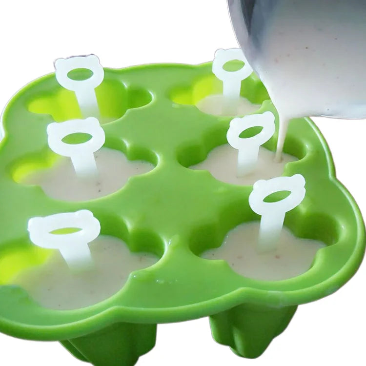 Reusable Popsicle Mold Silicone for Kids Ice Pop Silicone Molds Maker Reusable