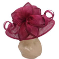 Fashion Women's Hats Wide Brim Kentucky Derby Sinamay Party Hat Church Hats for Elegant Fancy Women Derby