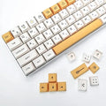 PBT Keycaps 140 Keys ANSI XDA Profile Japanese Keycaps Bee Keycaps Dye Sublimation Layout Set for Gateron Kailh Cherry MX Switch
