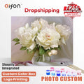 Orfon Dropshipping Peony Bouquet Oil Painting Paint by Numbers Kit - Elegant Floral Still Life Art for Home Decor DIY Craft
