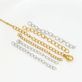 Color-Preserving Vacuum-Plated Stainless Steel Extension Chains for Jewelry Making Necklace Bracelet Supply Accessories