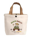 DLBZ Custom Logo Eco-Friendly Cotton Canvas Shopping Bag with Button Closure Small Size for Children & Girls MegaBDM