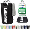 Large Capacity Collapsible Laundry Baskets with Handle Freestanding Tall Clothes Hamper Bag Foldable Dirty Fabric Washing Bin