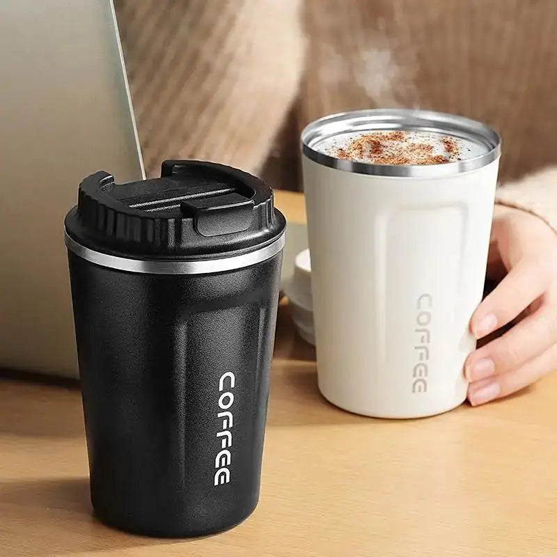 380/510ML Stainless Steel Coffee Mug Leak-Proof Thermos Travel Thermal Vacuum Flask Insulated Cup Milk Tea Water Bottle