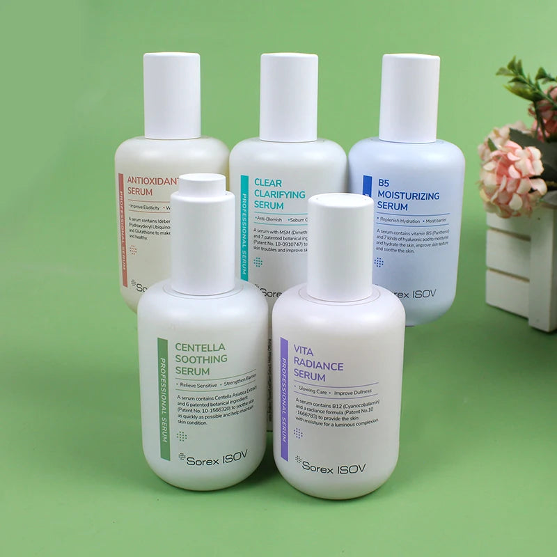 Korean Cosmetic ISOV Centella Soothing Essence Clear Clarifying Vita Radiance B5 Moisturizing Antioxidant Serum