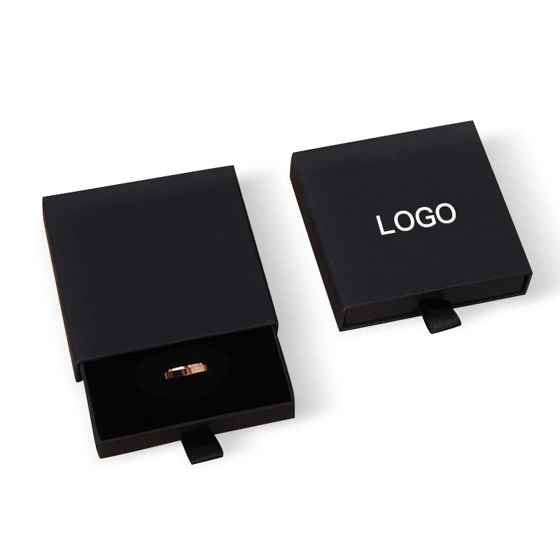 1.7CM Height Thin Jewelry Paper Packing Boxes With Insert for Ring Bracelet Necklace