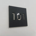 Kexian Customized Size Non Luminous House Room Number Sign Apartment Door Plate Hollowed-out Office Hotel Room Numbers