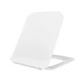 SU063 Ultra-Thin Square Modern Toilet Seat with Urea Lid 17" X 19" Dimensions Soft Close Feature for Bathroom Use