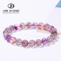 JD Women High Quality Luxury Reiki Healing Crystal Bangles Gift 8A Quality Natural Super Seven Rutilated Quartz Strand Bracelets