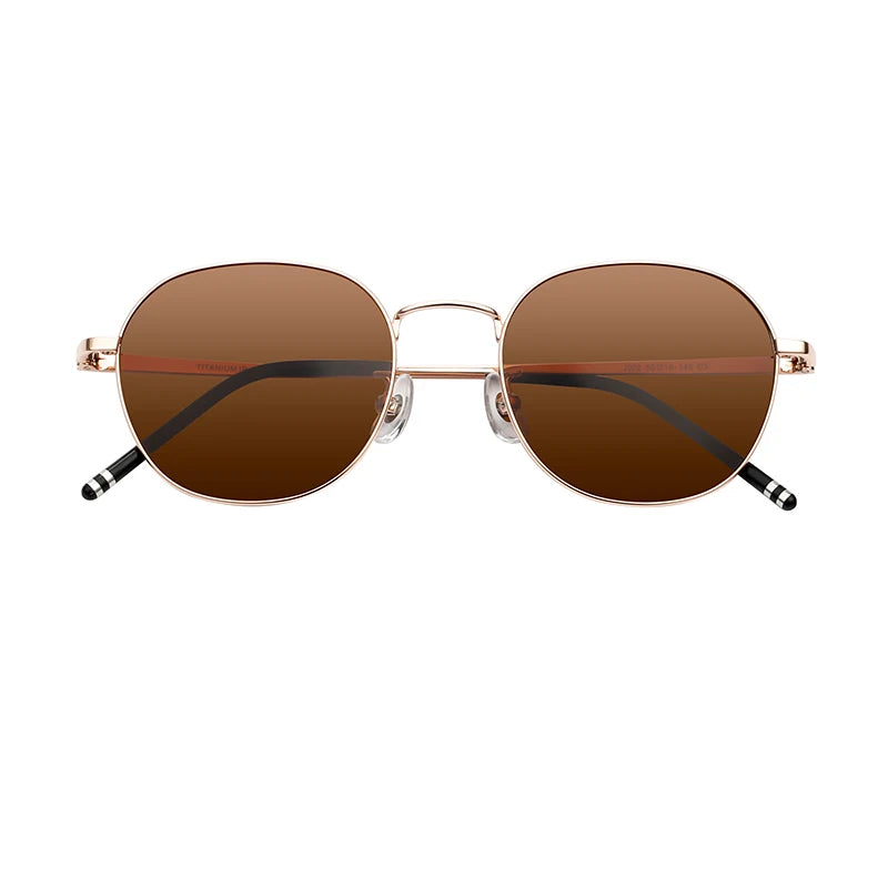 Hot Sell New Designer Fashion Metal Round Unisex Frame Polarized Sunglasses