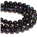 Natural AAA Rainbow Eye Obsidian Round Loose Beads for DIY Jewelry Making Black Obsidian  10mm Stone Beads