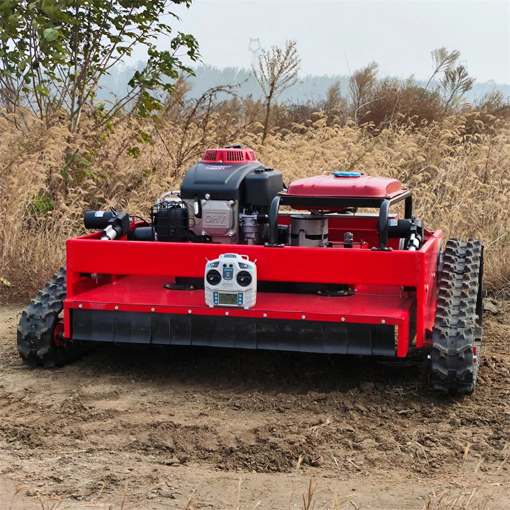 Small Crawler Remote Control Mower Farm Grass Blade Automatic Lawn Mower Robot Simple Commercial Lawn Mowing Price