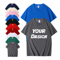 Wholesale 100% Cotton Oversized T-Shirt for Men Unisex 260G Streetwear Hip Hop Graphic Design Knitted Fabric T-Shirt