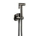 Homedec HD-B048-2 Brass Gun Grey Contemporary Horizontal Spray Handheld Bidet Shower Head Wall Bracket for Bathroom Toilet Bidet