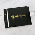 Luxury Custom High Quality Black Mirror Acrylic Wedding Guest Book for Wedding Decor