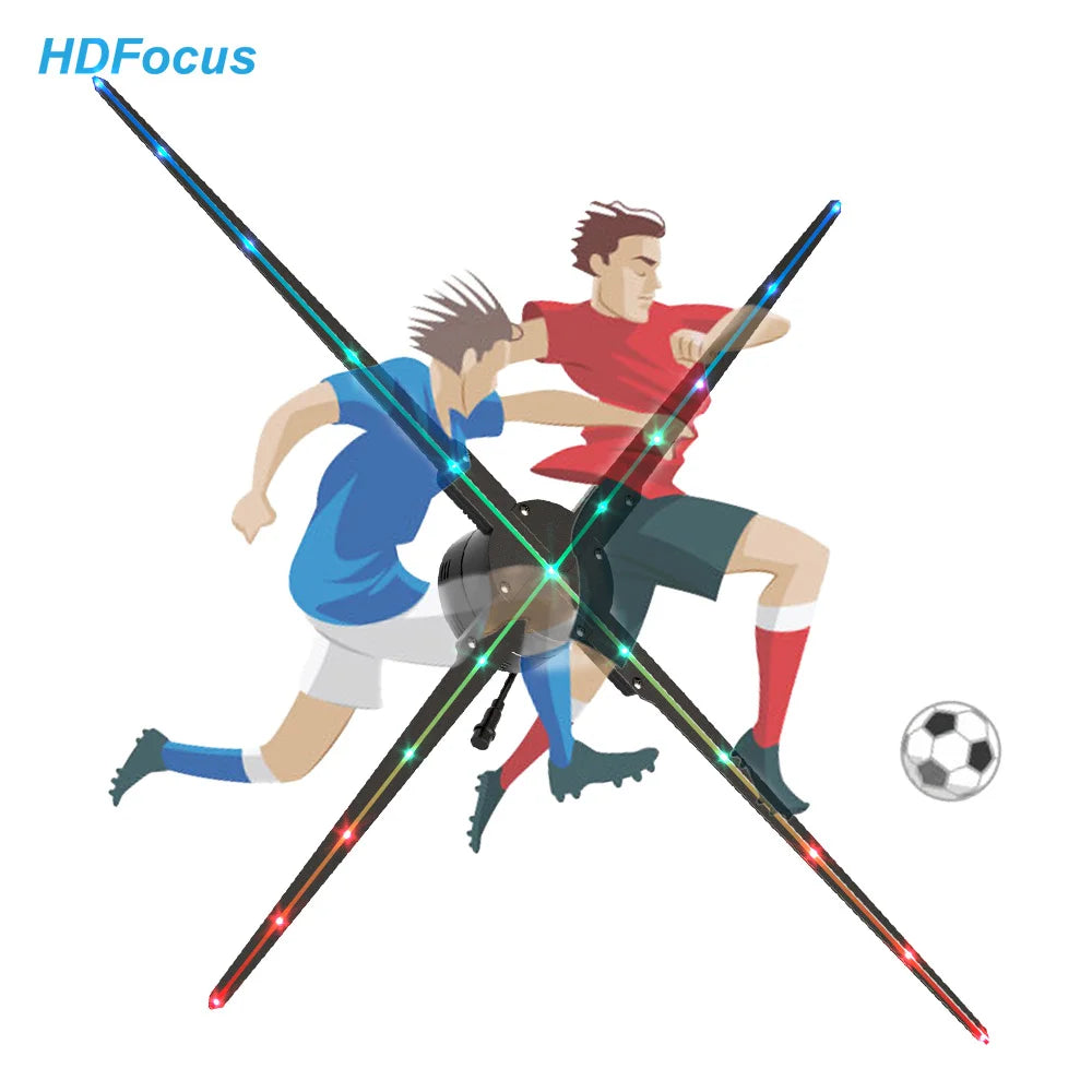Large Size High Resolution  100cm Wifi Holographic Advertising Equipment 3d Hologram Led Fan