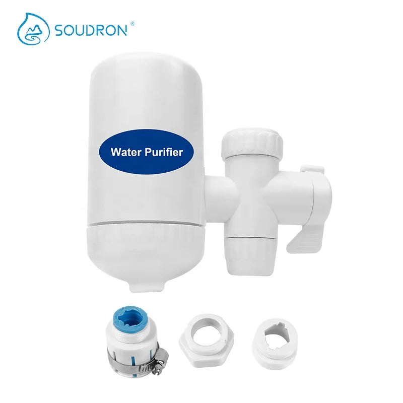 Manual Ceramic Faucet-Mounted Ozone Water Purifier with 6L/min at 0.2Mpa for Removing Heavy Metals for Household & Outdoor Use
