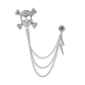 Fanyue A27 Vintage Retro Business Suit Mens Suit Chain Brooches Pins Brooches for Men