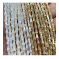 Wholesale Mother of Pearl Shell Beads White Brown 4x7mm Bamboo Joint Shape MOP Shell Beads DIY Jewelry Shell Bracelet Necklace