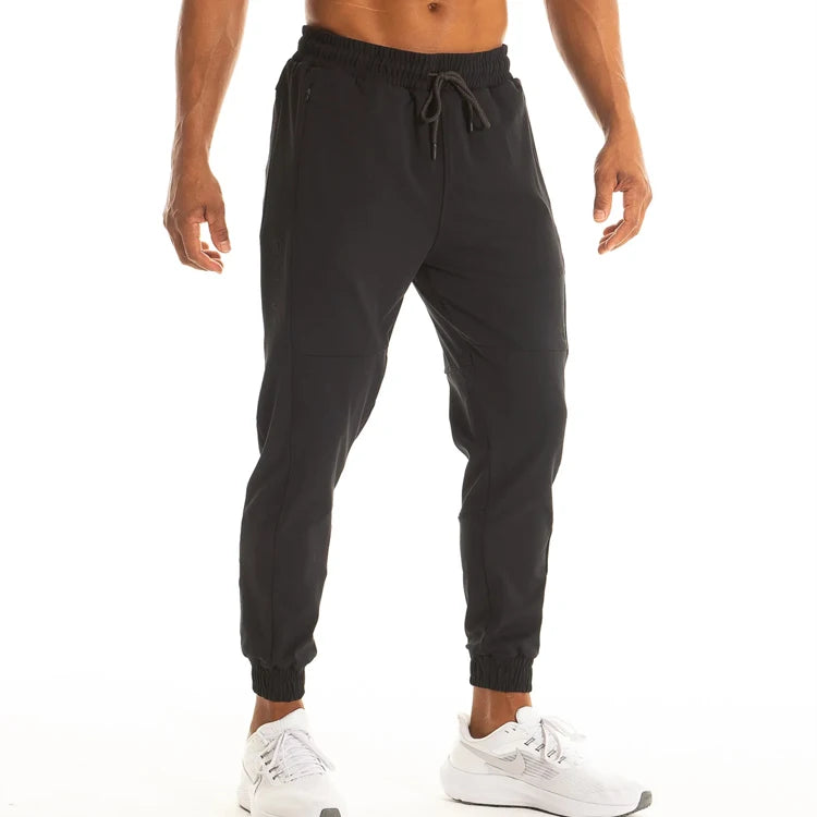Custom Printed Lightweight Men's Tapered Joggers Workout Track Pants for Spring Gym Use