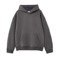 Fashion Custom 100% Cotton Buttons Heavyweight Hoodie Pullover Oversized Blank Plain Hoody Sweaters for Men