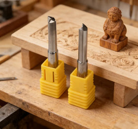Yasen CNC Machine 2 Flutes Solid Carbide Milling Cutter Grooving Straight End Mill for Wood