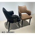Modern Indoor Black PU Leather Dining Chair with Elegant Metal Legs Classic Design for Home Furniture Hotel & School Use