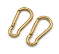 Cloxy Long 60mm Solid Brass Carabiner Snap Hook Carabiner Keychain Hook Spring Clasp Clip Brass Carabiner Hook