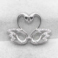 Sterling Silver 5*7/6*8/8*10mm Semi Mount Pendant Empty Frame Blank Support Setting S925 Base Without Center Stone for DIY Inlay
