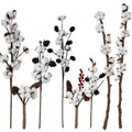 Natural Cotton Long Stem Artificial Cotton Flowers for Christmas Decor DIY Dried Flowers