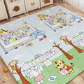 Giraffe Elephant Cartoon Play Mat for Infants 2cm Thick Non-Toxic EVA Baby Carpet Waterproof Playmat Foam Padded for Playtime