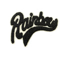 Custom Large Size Alphabet Chenille Embroidery Patches 3D Feature PVC and Fabric Iron-on Backing Printed Letter Labels