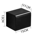 Jelos K15 Modern Dual-purpose Square Shaped Stainless Steel Black Durable Tissue Box for Bathroom Home Use