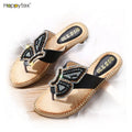 Women New Fashion Shoes Summer Butterfly Rhinestone Wholesale Slippers Fuzzy Flip Flops Slipper for Shower-Time Breathable