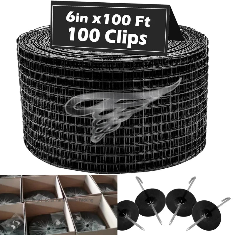 6 Inch Heavy Duty Solar Panel Bird Proofing Mesh - Galvanized Steel Rodent Guard Durable Anti-Netting for Birds/Squirrels/Pests
