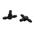 Drip Micro Irrigation System Fittings Hose Barbed Connectors Tee Joints for 1/4 Inch Hose